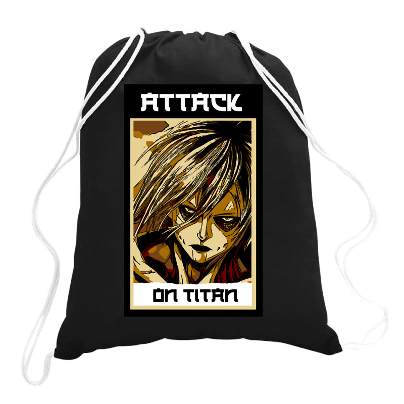 Female Titan-czuun Drawstring Bags | Artistshot