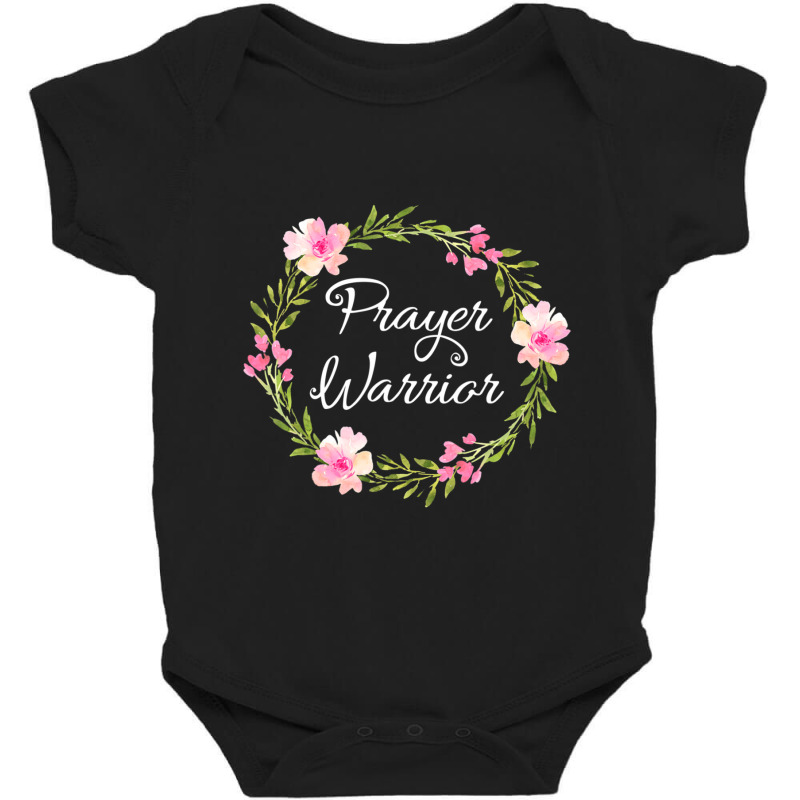 Inspirational, Prayer Warrior T-shirt. Faith Sayings Baby Bodysuit | Artistshot