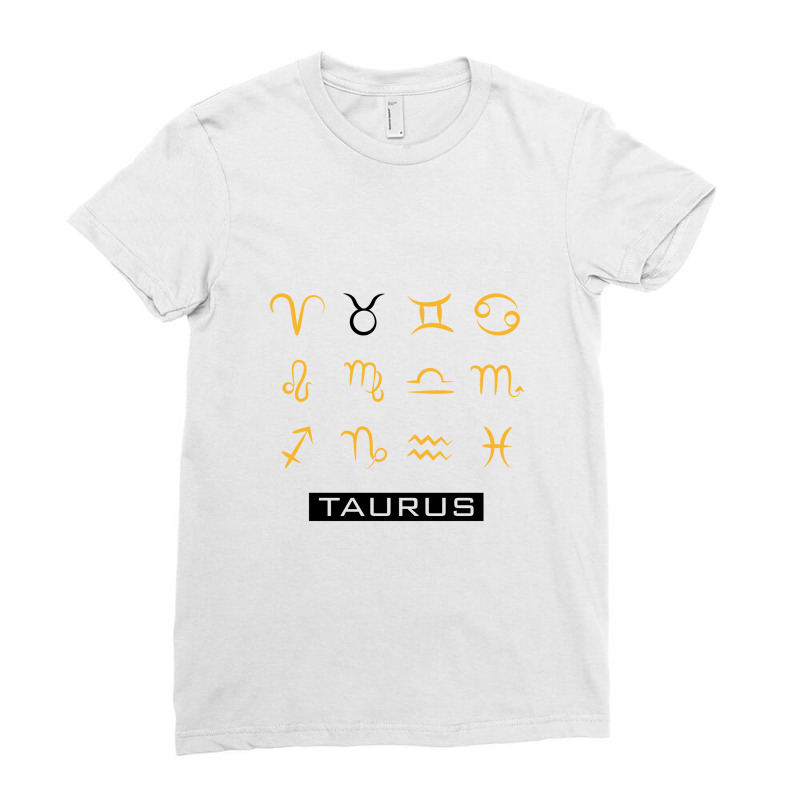 Taurus Ladies Fitted T-Shirt by Ale Ceconello | Artistshot