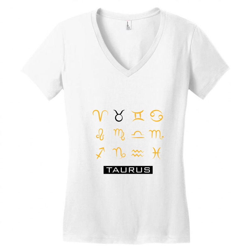 Taurus Women's V-Neck T-Shirt by Ale Ceconello | Artistshot