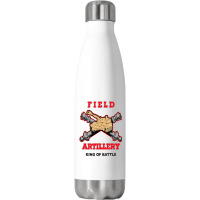 Field Artillery King Of Battle Stainless Steel Water Bottle | Artistshot