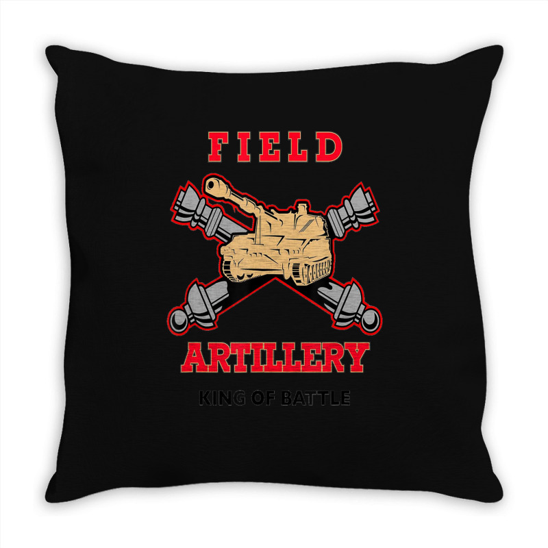 Field Artillery King Of Battle Throw Pillow | Artistshot