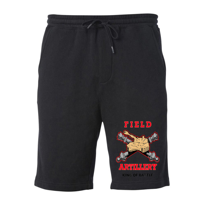 Field Artillery King Of Battle Fleece Short | Artistshot