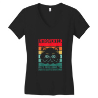 Introverted But Willing To Discuss Exotic Shorthair, Exotic Women's V-neck T-shirt | Artistshot