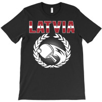 Latvia Table Tennis Lovers Latvian Ping Pong Team Supporter Premium T T-shirt | Artistshot