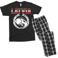 Latvia Table Tennis Lovers Latvian Ping Pong Team Supporter Premium T Men's T-shirt Pajama Set | Artistshot