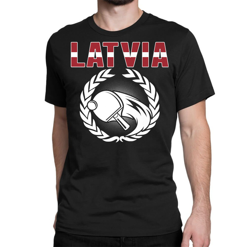 Latvia Table Tennis Lovers Latvian Ping Pong Team Supporter Premium T Classic T-shirt by alicakarste3vs | Artistshot