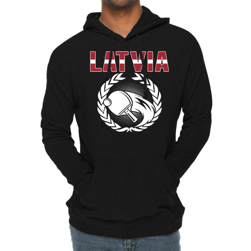 Latvia Table Tennis Lovers Latvian Ping Pong Team Supporter Premium T Lightweight Hoodie by alicakarste3vs | Artistshot