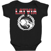 Latvia Table Tennis Lovers Latvian Ping Pong Team Supporter Premium T Baby Bodysuit | Artistshot