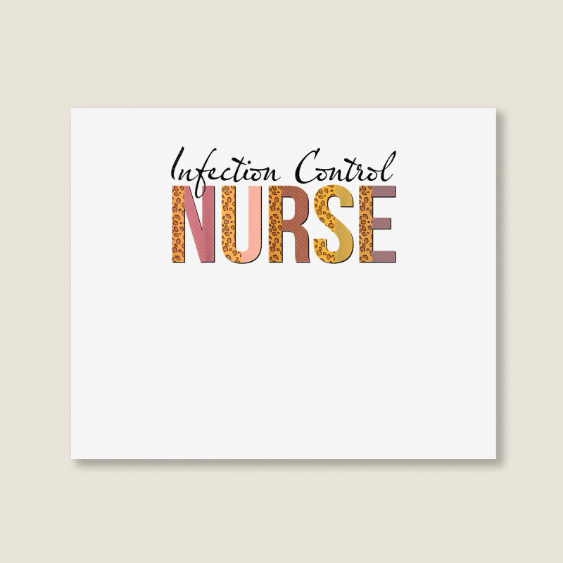 Leopard Infection Control Nurse Print For Nursing Student T Shirt Landscape Canvas Print | Artistshot