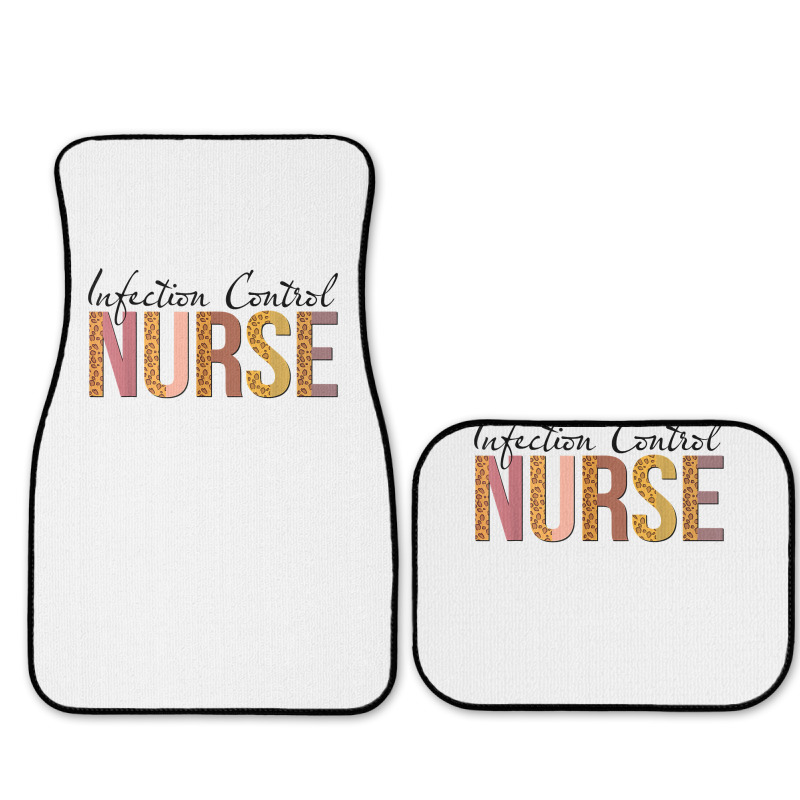 Leopard Infection Control Nurse Print For Nursing Student T Shirt Full Set Car Mats | Artistshot