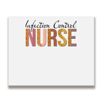 Leopard Infection Control Nurse Print For Nursing Student T Shirt Metal Print Horizontal | Artistshot