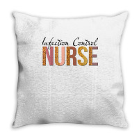 Leopard Infection Control Nurse Print For Nursing Student T Shirt Throw Pillow | Artistshot