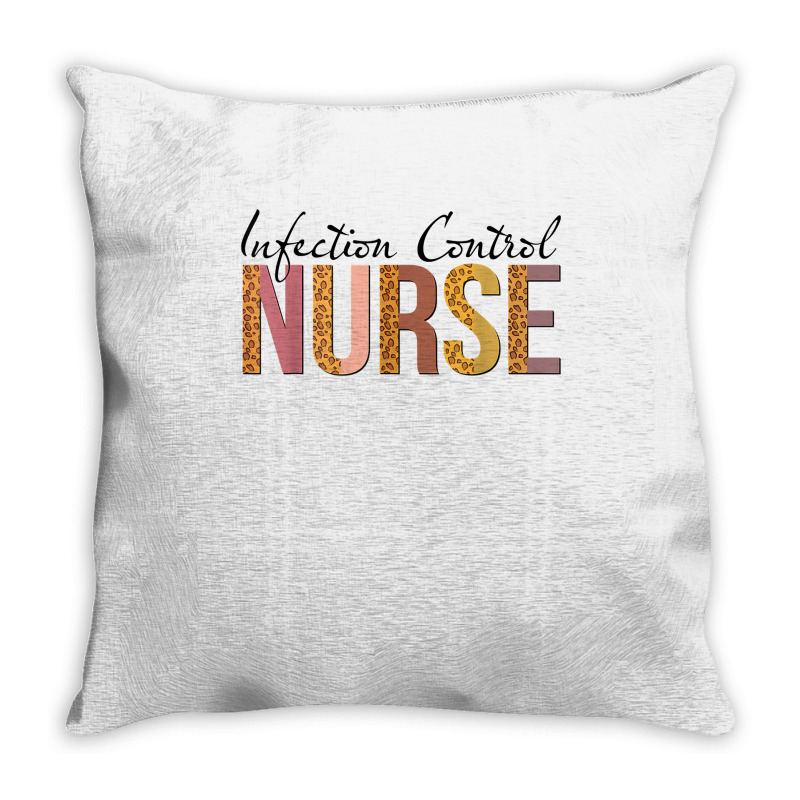 Leopard Infection Control Nurse Print For Nursing Student T Shirt Throw Pillow | Artistshot