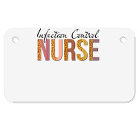 Leopard Infection Control Nurse Print For Nursing Student T Shirt Motorcycle License Plate | Artistshot