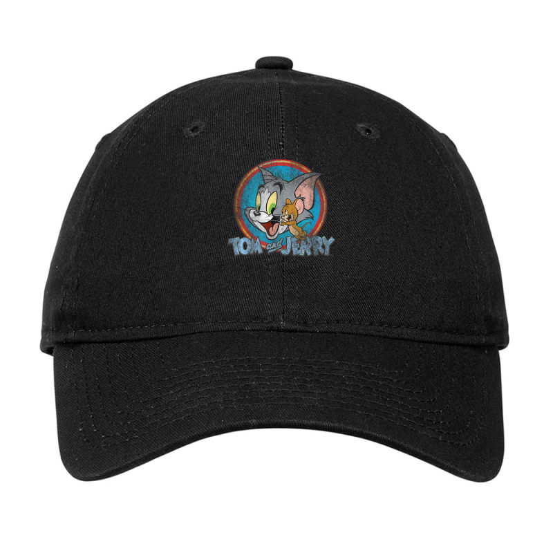 Tom And Jerry Yellow Red Blue Circle Adjustable Cap | Artistshot