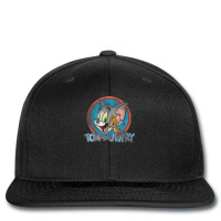 Tom And Jerry Yellow Red Blue Circle Printed Hat | Artistshot