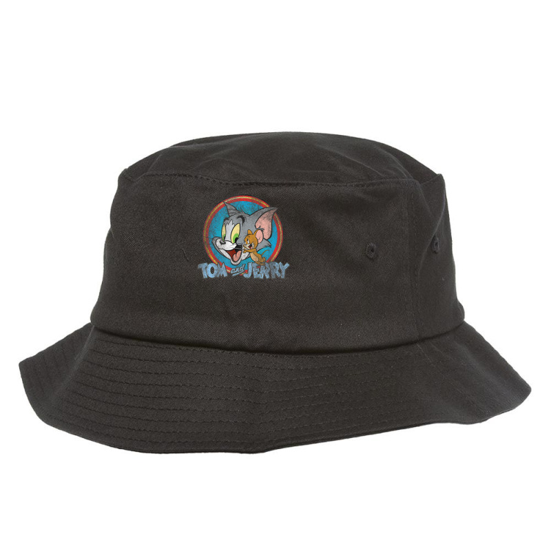 Tom And Jerry Yellow Red Blue Circle Bucket Hat | Artistshot