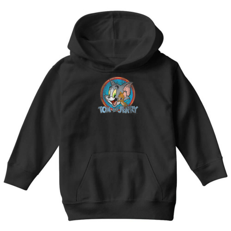 Tom And Jerry Yellow Red Blue Circle Youth Hoodie | Artistshot