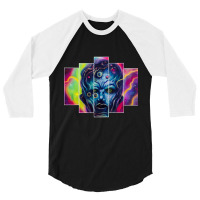 Cosmic Head 3/4 Sleeve Shirt | Artistshot