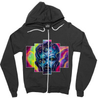 Cosmic Head Zipper Hoodie | Artistshot