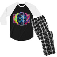 Cosmic Head Men's 3/4 Sleeve Pajama Set | Artistshot