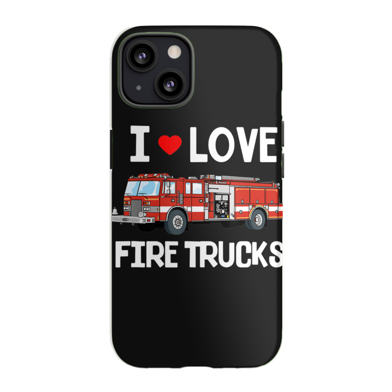 I Love Fire Trucks Toddler Kids Iphone 13 Case | Artistshot