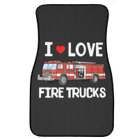 I Love Fire Trucks Toddler Kids Front Car Mat | Artistshot