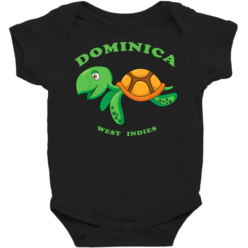 Kids Children's Sea Turtle Dominica, West Indies Vacation T Shirt Baby Bodysuit by deemerx8lmshare | Artistshot