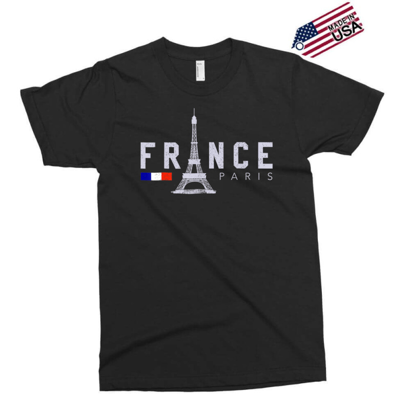 France Paris French Flag Eiffel Tower Souvenir Exclusive T-shirt by Min06 | Artistshot