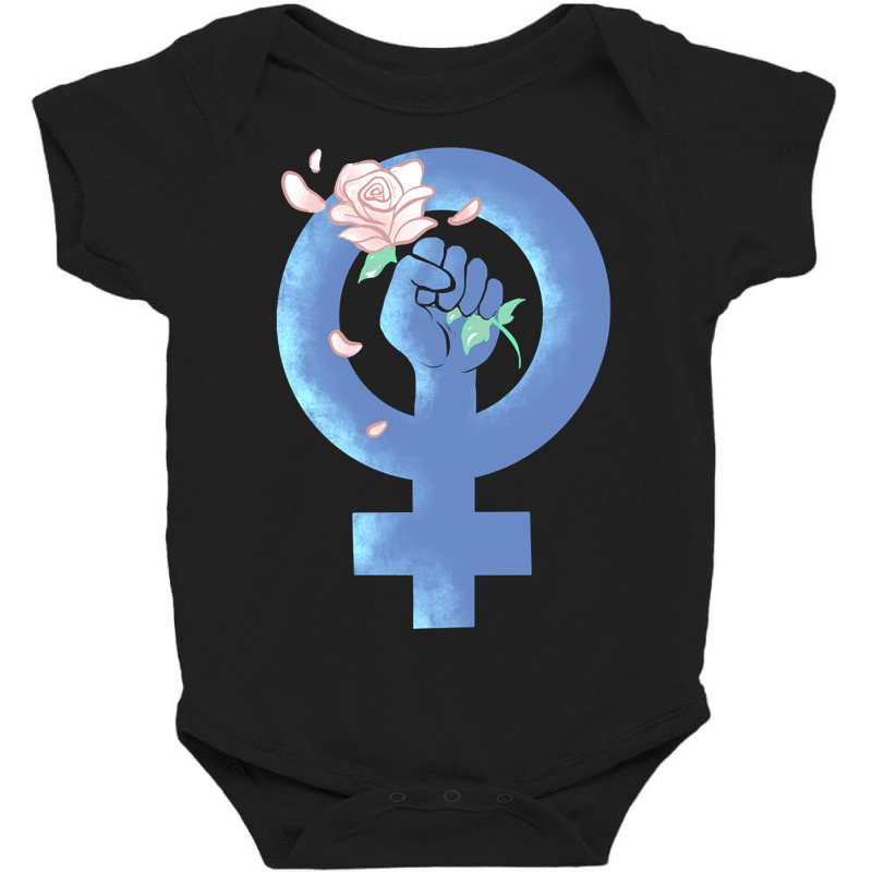 Proud Feminist Baby Bodysuit by Brink Beaulah | Artistshot