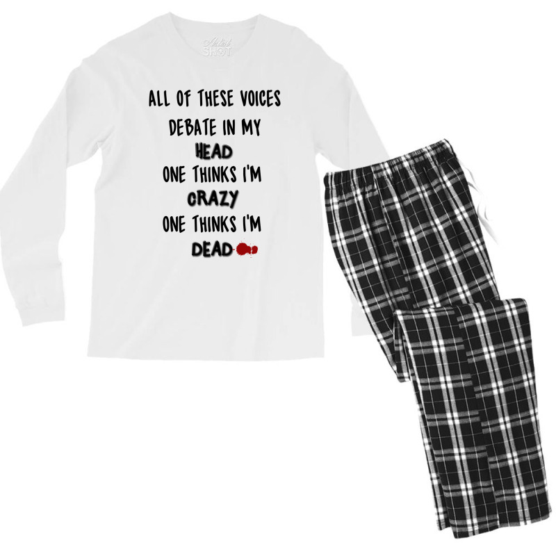 Mad Love  The Pretty Reckless Men's Long Sleeve Pajama Set | Artistshot