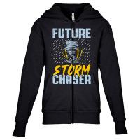 Future Storm Chaser Meteorologist Storm Hunter Youth Zipper Hoodie | Artistshot