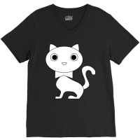 Cute Cat Kitties International Cat Day-traee V-neck Tee | Artistshot