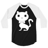 Cute Cat Kitties International Cat Day-traee 3/4 Sleeve Shirt | Artistshot