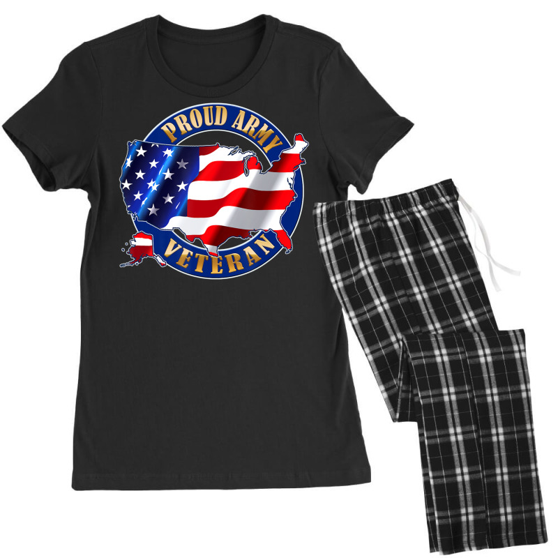 Army Veteran Proud To Be American Flag Pride Women's Pajamas Set by mckeebeckett3l9yxd | Artistshot