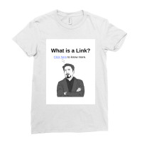 What Is A Link April Fools Day Squad Seo Marketing Team Ladies Fitted T-shirt | Artistshot