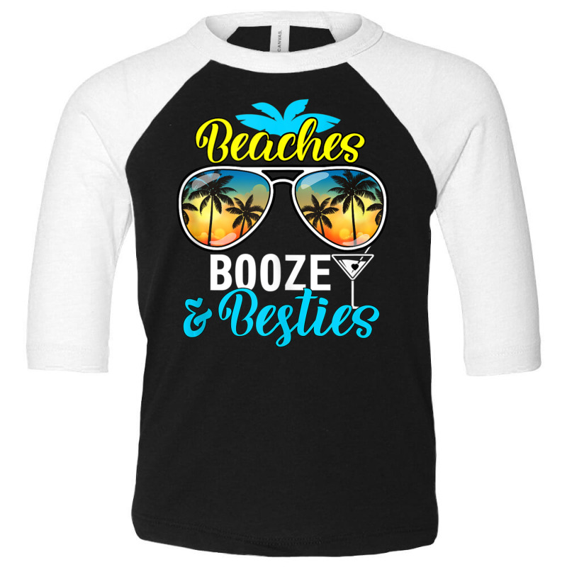 Girls Trip Women, Men Vegas Hawaii Beaches Booze And Besties Toddler 3/4 Sleeve Tee by rastyrocl | Artistshot