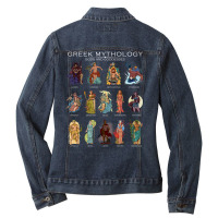 Gods Of Greek Mythology Ladies Denim Jacket | Artistshot