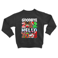 Goodbye 2022 Hello 2023 Cute Christmas Tee Toddler Sweatshirt | Artistshot