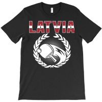 Latvia Table Tennis Lovers Latvian Ping Pong Team Supporter Sweatshirt T-shirt | Artistshot