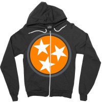 Tennessee Flag Stars Big Orange State Flag Knoxville Zipper Hoodie | Artistshot