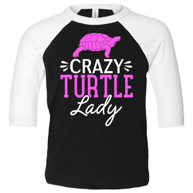 Crazy Turtle Lady Toddler 3/4 Sleeve Tee | Artistshot