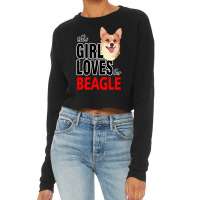 Merry Christmas Dog This Girl Loves Her Beagle Cropped Sweater | Artistshot