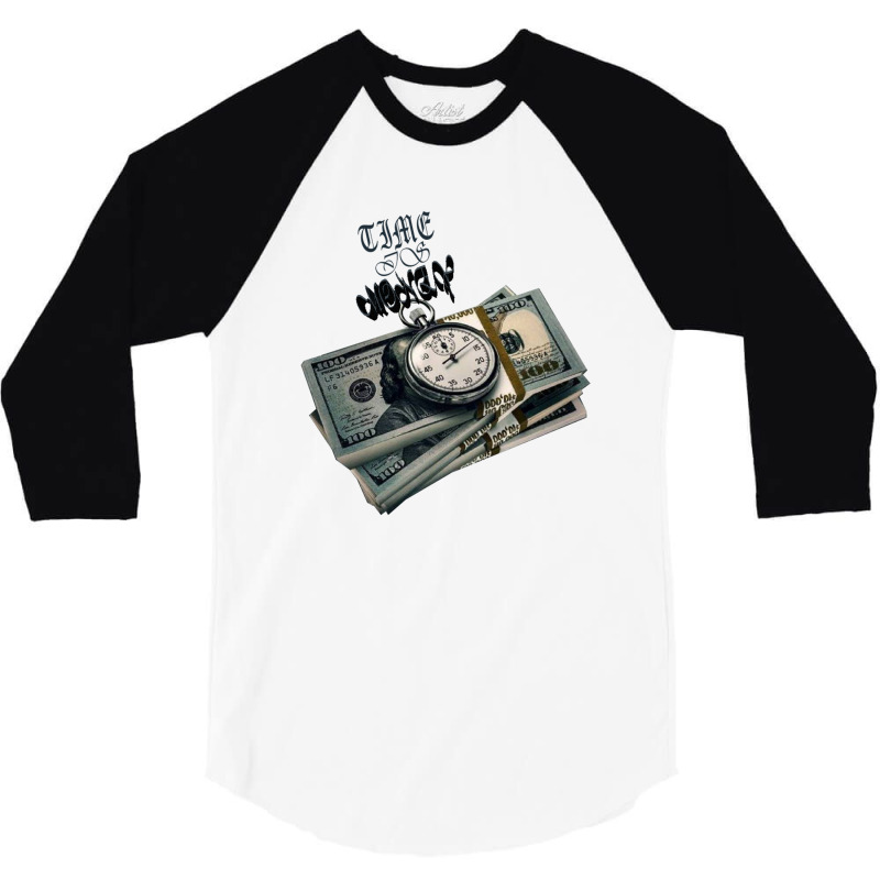 Time Is Money 3/4 Sleeve Shirt by goldenshop | Artistshot