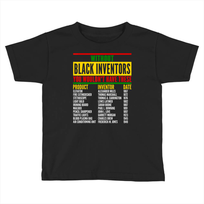 History Of Forgotten Black Inventors Black History Month Toddler T-shirt by rastyrocl | Artistshot