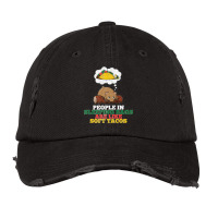 People In Sleeping Bags Are Like Soft Tacos Funny Bear Premium Vintage Cap | Artistshot