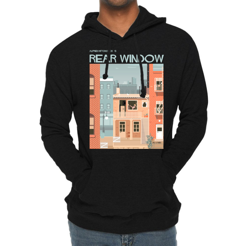 Alfred Hitchcock's Rear Window Illustration Lightweight Hoodie by Pannell Quintero | Artistshot