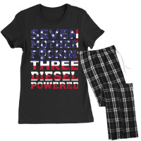 Seven Mother Fuckin' Three Diesel Powered Women's Pajamas Set | Artistshot