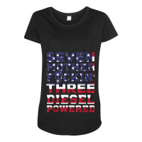 Seven Mother Fuckin' Three Diesel Powered Maternity Scoop Neck T-shirt | Artistshot